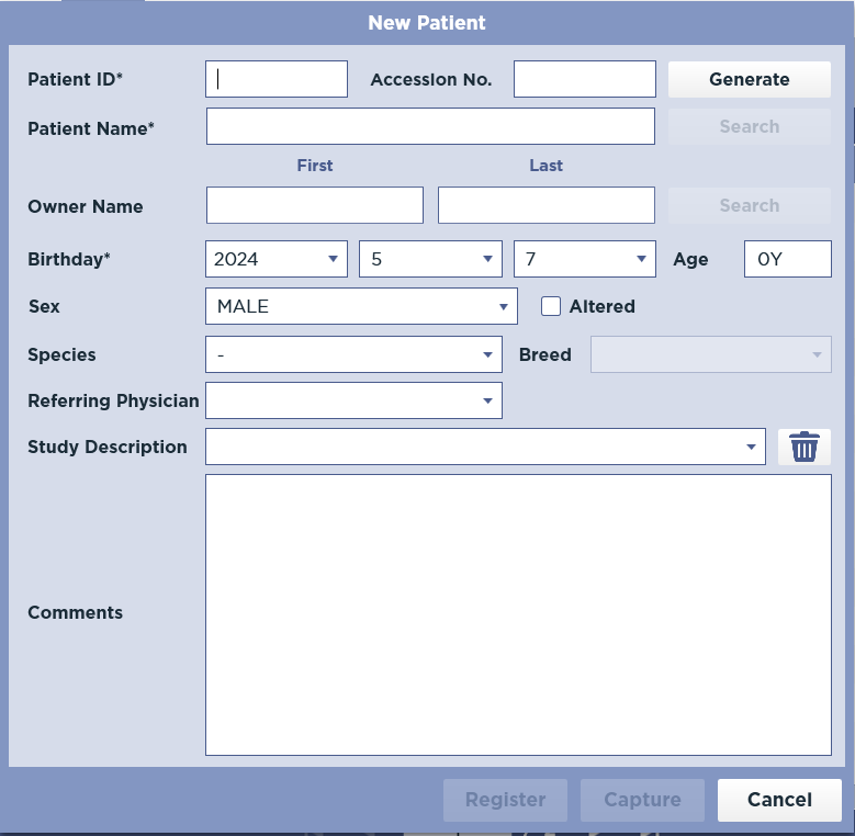 New Patient Form